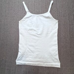 Shapermint Essentials White Seamless Compression Camisole Tank Top Womens Medium